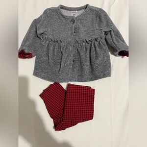 Plaid Set Red